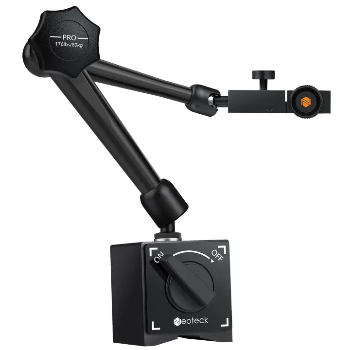 Neoteck Magnetic Base Stand for Dial Indicators with Flexible Arm