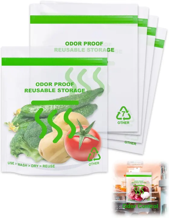 Odor‑Proof Food Storage Bags — Smell‑Blocking 5‑Pack