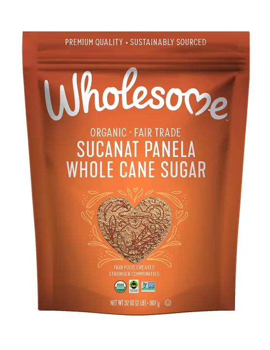 Organic Sucanat Panela Whole Cane Sugar — 32 oz Pure Cane