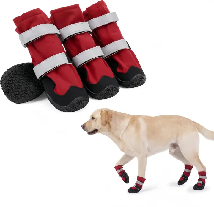PAWsay High-Top Dog Hiking Boots — Non-Slip Dog Shoes for Trails
