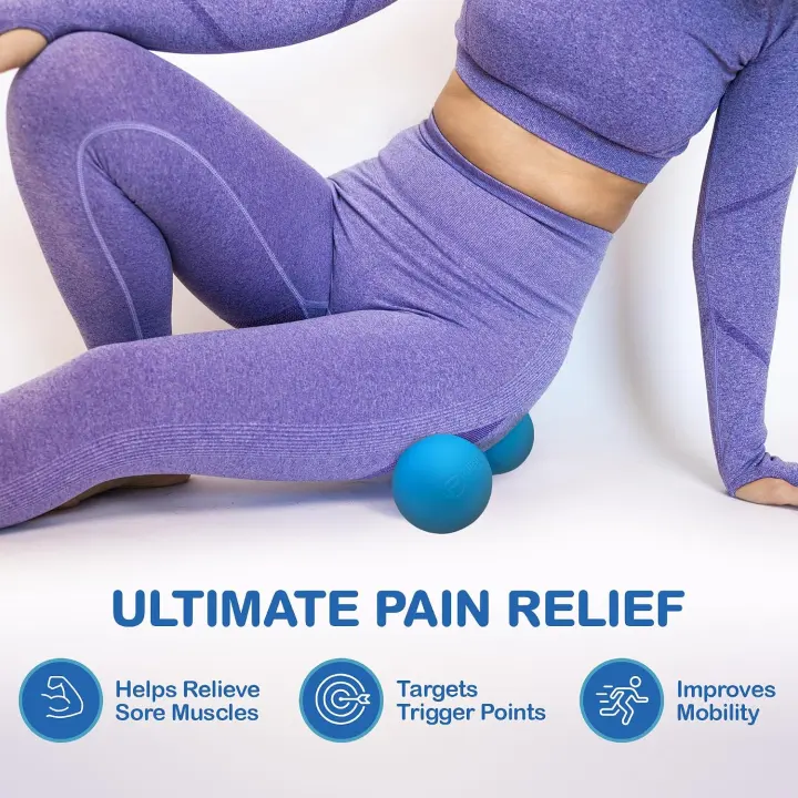 Peanut Massage Ball — Double Lacrosse Mobility and Myofascial Tool