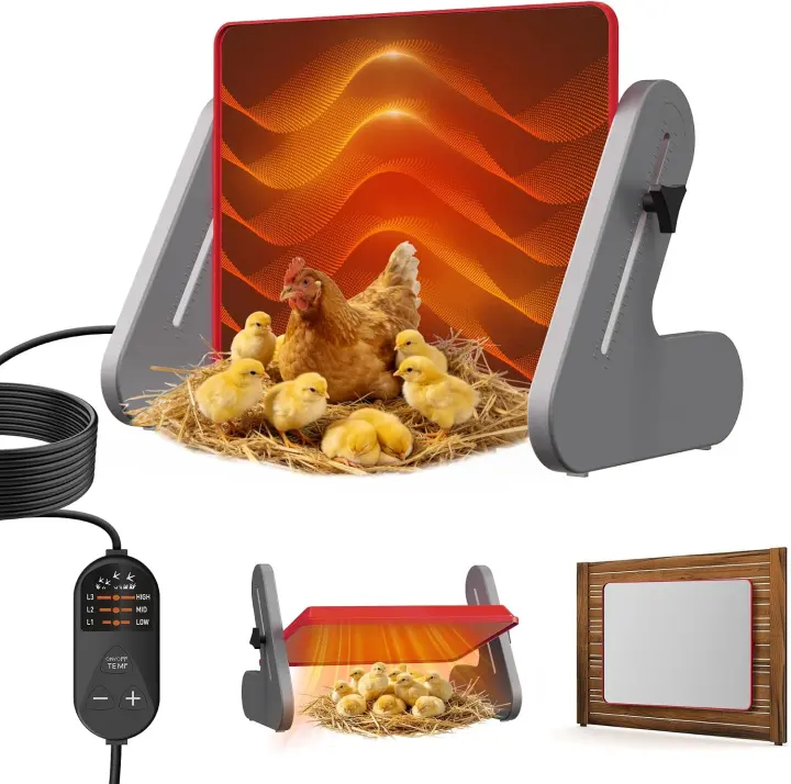 Petten 60W Chick Heat Plate — Adjustable Brooder Heater, ETL-Certified
