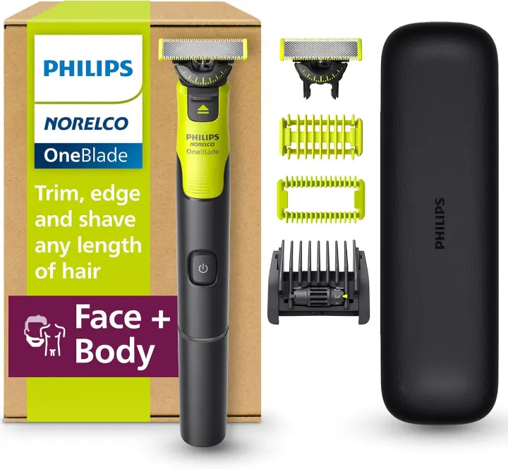 Philips Norelco OneBlade 360 Face & Body Trimmer/Shaver with Connectivity