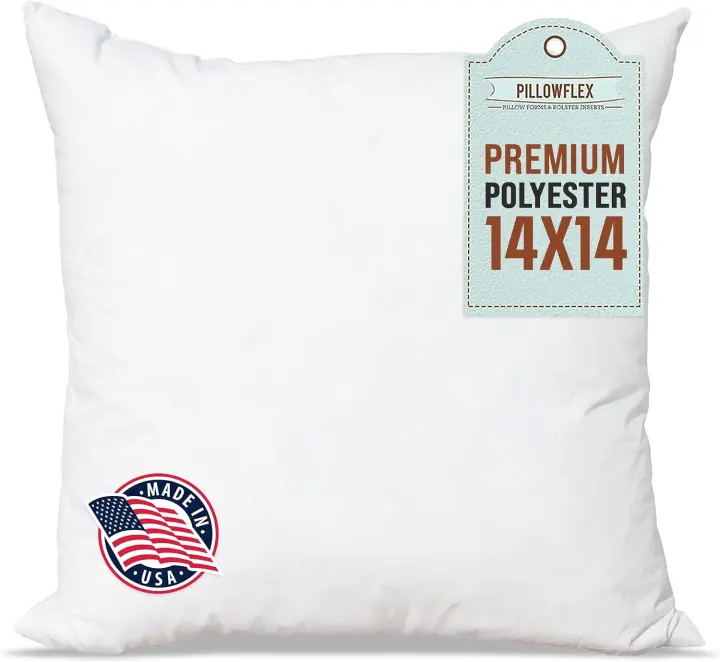Pillowflex Polyester Pillow Insert — 14 x 14 Decorative Fill
