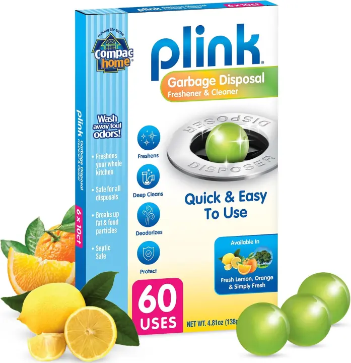 Plink Garbage Disposal Cleaner & Deodorizer — 60-Count Value Pack
