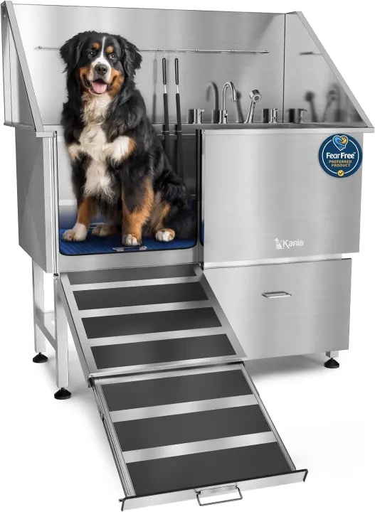 Professional 304 Stainless Steel Dog Grooming Tub & Wash Station