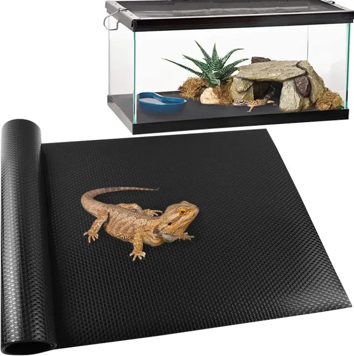 Reptile Tank Carpet Mat — 18" x 79" Liner for Bearded Dragons & Geckos