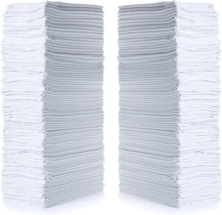 Simpli-Magic Cotton Shop Towels — 145 Reusable 12" x 14" Rags