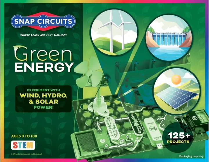 Snap Circuits Green Energy STEM Kit — 125+ Projects (Ages 8+)