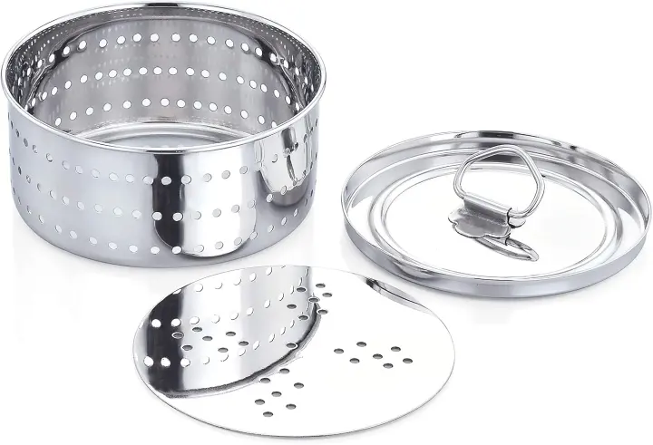 Stainless Steel Round Paneer/Tofu/Cheese Press Mold — 350ml