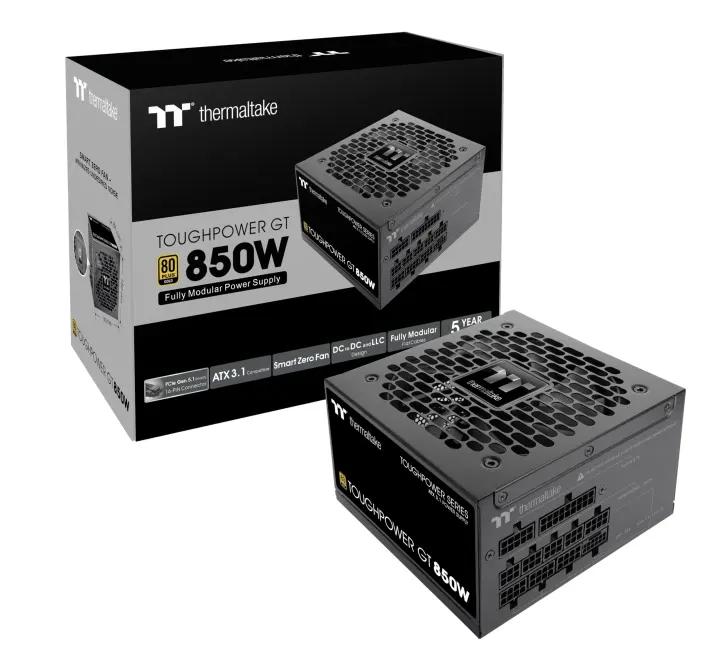 Thermaltake Toughpower GT 850W ATX 3.1 Gold Modular Power Supply