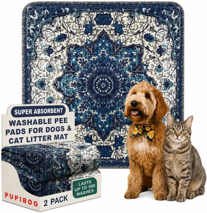 Washable Reusable Dog & Cat Pee Pads — 36 x 36 Waterproof Mat