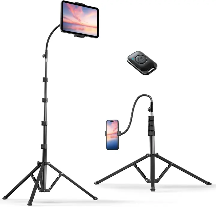 Weilisi Heavy-Duty Tablet Tripod Floor Stand — 82" Adjustable iPad/Tablet Tripod
