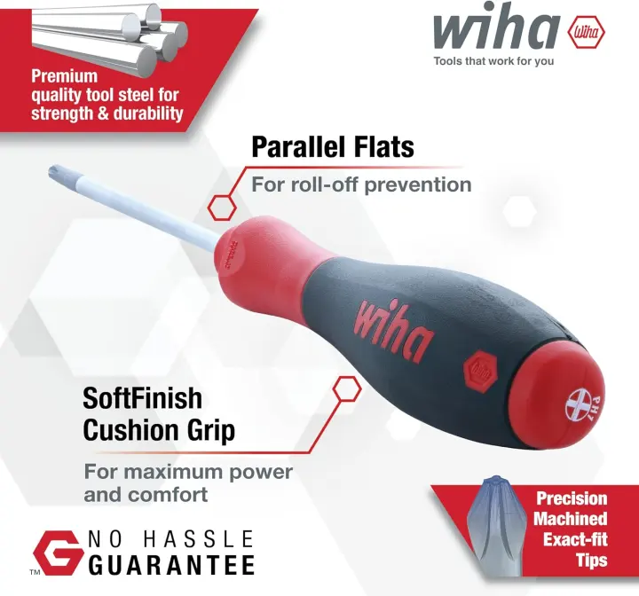Wiha 30283 12-Piece Screwdriver Set — Precision, SoftFinish & XHeavy
