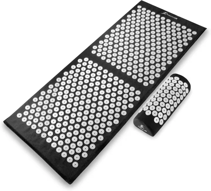 XL Acupressure Mat & Neck Pillow Set — Back and Muscle Relief