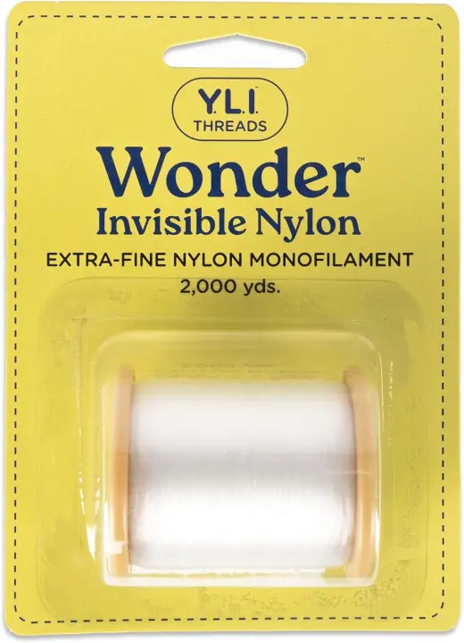 YLI Wonder Invisible Clear Nylon Monofilament Thread — 2000 yd Spool