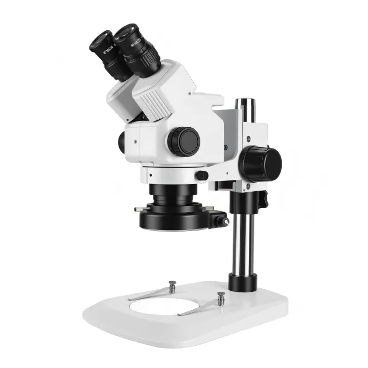 ZTEEERS Binocular Stereo Microscope with 6X–45X Zoom and LED Ring