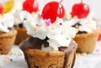 Banana Split Cookie Dream Cups