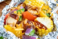 Mouthwatering Cheesy BBQ Chicken Packets
