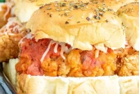 Crispy Chicken Parm Sliders