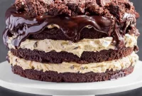 Chocolate Chip Cookie Dough Brownie Bomb