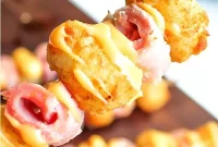 Ham and Cheese Tot Pops