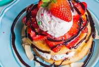 Warm Waffle Ice Cream Indulgence