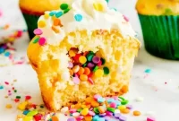 Rainbow Explosion Cupcakes