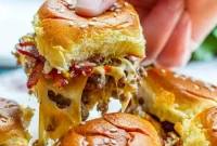 Crispy Bacon Cheese Mini Burgers