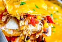 Fiesta Chicken Tortilla Bake