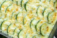 Golden Cheesy Zucchini Bake