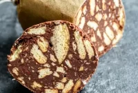 No-Bake Portuguese Chocolate Salami