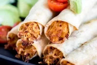 Crispy Baked Chicken Taquitos
