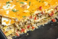 Overnight Breakfast Burrito Bake