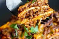 Quick and Cheesy Beef Enchilada Casserole