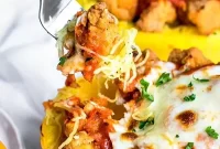 Parmesan Chicken & Spaghetti Squash Bake