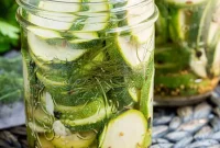 Simple Refrigerator Zucchini Pickles