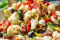 Mediterranean Keto Antipasto Bowl