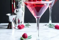 Luscious Raspberry Martini
