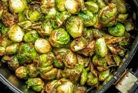 Golden Crispy Air Fryer Brussels Sprouts