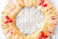 Festive Flaky Breakfast Wreath