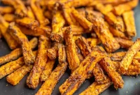Crispy Air Fried Sweet Potato Sticks