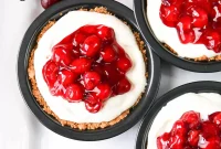 Irresistible No Bake Cherry Cheesecakes
