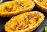 Golden Crispy Air Fryer Potato Skins