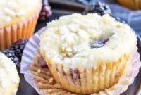 Lemon Zest Blackberry Muffins