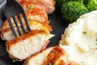 Crispy Prosciutto Chicken with Lemon Cream