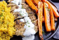 Zesty Za’atar Chicken with Cooling Yogurt Drizzle