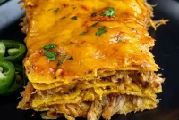Ultimate Pulled Pork Enchilada Bake
