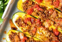 Fiesta Zucchini Boats