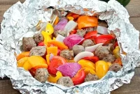 Savory Italian Sausage and Pepper Foil Packs
